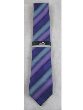 John Ashford 3.25'' Bryant Stripe Neck Tie, Washable, Purple Multi, One Size